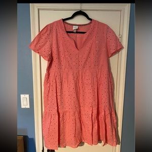Women’s Target Brand Pink Eyelet Dress - Never worn!